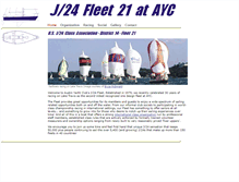 Tablet Screenshot of j24fleet21.com